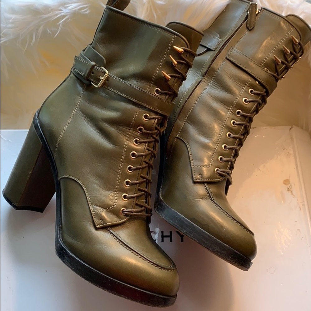 Givenchy Combat Boots | Dark Green | Size: 39 | - Picture 2 of 3